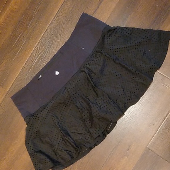 NEW ATHLETA A-GAME 14" SKIRT BLACK TENNIS SKIRT SZ XL SPORTS ATHLETIC CUTE - Picture 10 of 17
